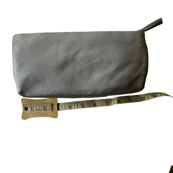 Talbots Chic Silver Satin Knot Clutch – Elegant Evening Bag | New with Tags - Picture 3 of 5